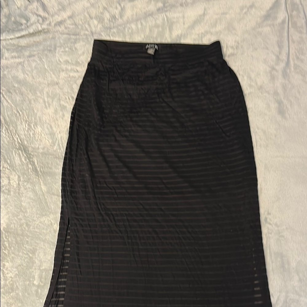 Apt. 9 Black Striped Women's Skirt